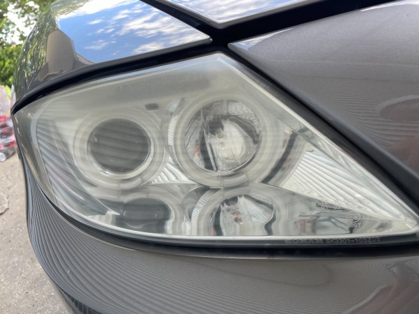 BMW ヘッドライト磨き+コーティング